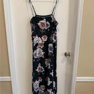 Maurices Dark Green Floral Maxi Dress